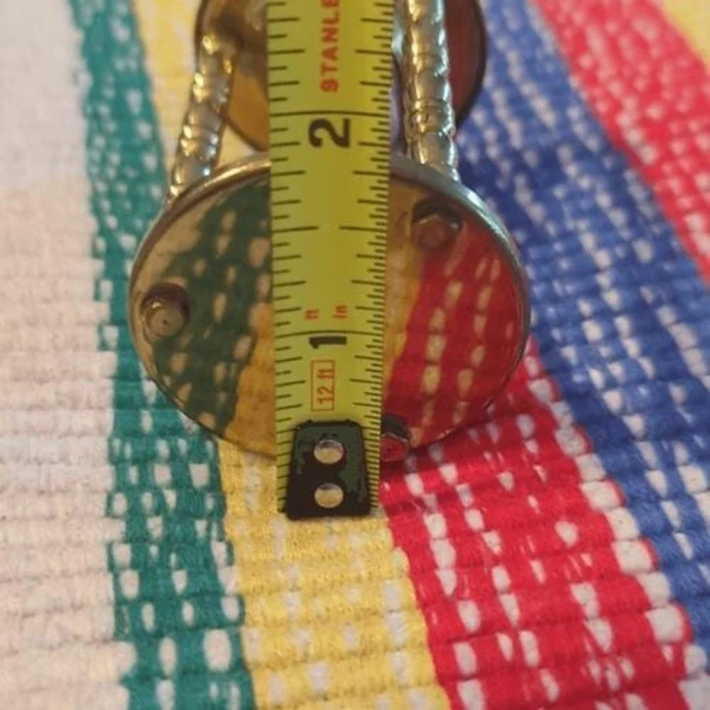 Vintage‎ Gold Tone metal hourglass timer